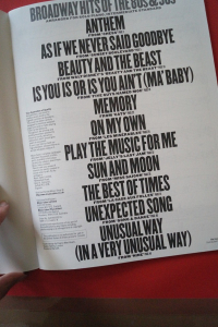 Broadway Hits of the 80s & 90s (Solo Piano) Songbook Notenbuch Piano