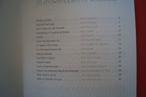Broadway 15 Showstoppers for Keyboard Songbook Notenbuch Easy Keyboard