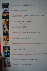 The Greatest Hits of 97 Songbook Notenbuch Piano Vocal Guitar PVG