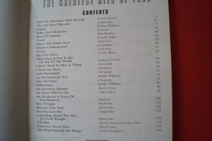 The Greatest Hits of 1998 Songbook Notenbuch Piano Vocal Guitar PVG
