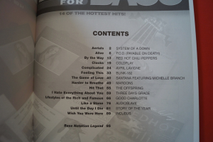 Top Hits for Bass Songbook Notenbuch Vocal Bass