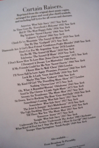 From Broadway to Piccadilly Curtain Raisers Songbook Notenbuch Piano Vocal Guitar PVG