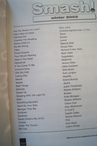 Smash Winter 2003 Songbook Notenbuch Piano Vocal Guitar PVG