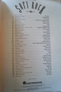 Soft Rock (Revised Edition) Songbook Notenbuch Piano Vocal Guitar PVG