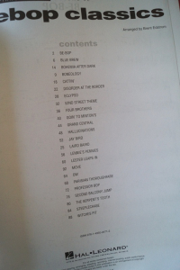 Bebop Classics (Jazz Piano Solos) Songbook Notenbuch Piano