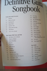The Definitive Guitar Songbook Songbook Notenbuch Vocal Guitar