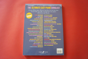 The Ultimate Easy Piano Songlist Songbook Notenbuch Easy Piano Vocal