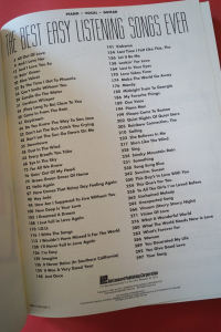 The Best Easy Listening Songs ever (Revised) Songbook Notenbuch Piano Vocal Guitar PVG