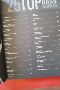 25 Top Rock Bass Songs Songbook Notenbuch Vocal Bass