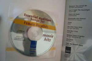 Essential Audition Songs for Female Vocalists (Movie Hits, mit CD) Songbook Notenbuch Piano Vocal Guitar PVG