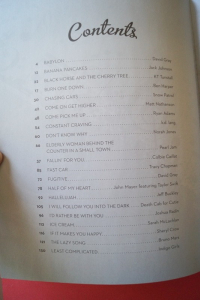 Contemporary Coffeehouse Songs Songbook Notenbuch Piano Vocal Guitar PVG