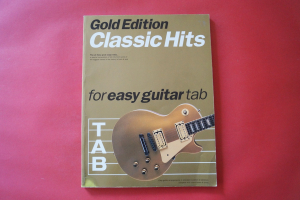 Classic Hits for Easy Guitar Tab (Gold Edition) Songbook Notenbuch Vocal Easy Guitar