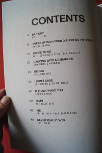 Top Hits of 2019 Songbook Notenbuch Easy Piano Vocal