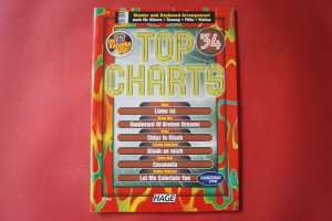 Hage Top Charts Heft 34 (ohne CD) Songbook Notenbuch Piano Vocal Guitar PVG