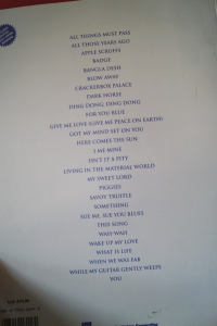 George Harrison - Anthology Songbook Notenbuch Piano Vocal Guitar PVG