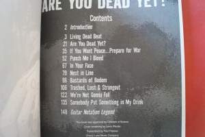 Children of Bodom - Are you dead yet Songbook Notenbuch Vocal Guitar