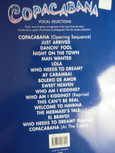 Copacabana Songbook Notenbuch Piano Vocal Guitar PVG