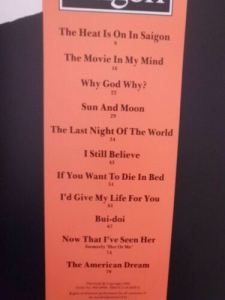 Miss Saigon Songbook Notenbuch Piano Vocal