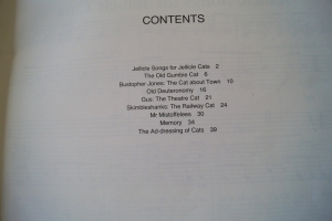 Cats Songbook Notenbuch Vocal Easy Piano