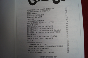 Grease (neuere Ausgabe) Songbook Notenbuch Piano Vocal Guitar PVG