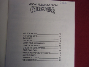 Godspell Songbook Notenbuch Piano Vocal Guitar PVG