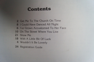 My Fair Lady Songbook Notenbuch Easy Piano Vocal