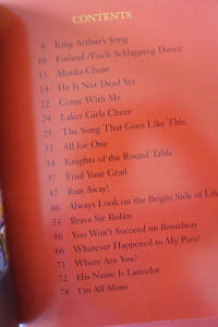 Spamalot Songbook Notenbuch Piano Vocal Guitar PVG