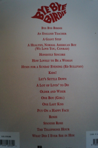 Bye Bye Birdie (Deluxe Souvenir Edition) Songbook Notenbuch Piano Vocal Guitar PVG