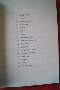 Hamilton (Musical) Songbook Notenbuch Piano Vocal