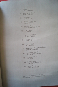 The Last Song Songbook Notenbuch Piano Vocal Guitar PVG