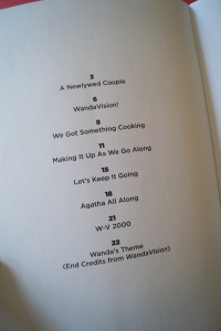 Wanda Vision Songbook Notenbuch Piano Vocal Guitar PVG