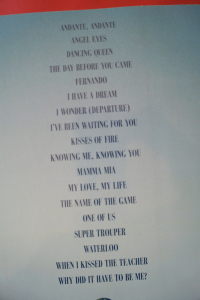 Mamma Mia (Movie Soundtrack) Songbook Notenbuch Easy Piano Vocal