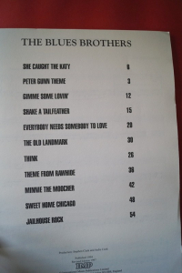 Blues Brothers Songbook Notenbuch Piano Vocal Guitar PVG