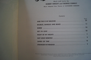 Kismet Songbook Notenbuch Piano Vocal Guitar PVG