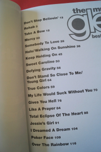 Glee Best of Season One Songbook Notenbuch Piano Vocal Guitar PVG