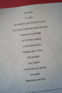 Cadillac Records Songbook Notenbuch Piano Vocal Guitar PVG