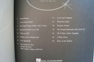 Grand Hotel (Complete Revised Edition) Songbook Notenbuch Piano Vocal