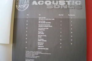 Acoustic Songs (Guitar Play Along, mit CD) Gitarrenbuch
