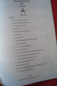 Weihnachtslieder für Gitarre Gitarrenbuch