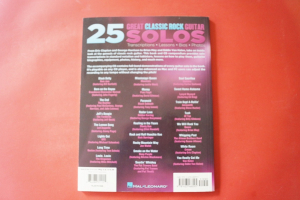 25 Great Classic Rock Guitar Solos (mit CD) Gitarrenbuch