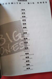 Aerosmith - Big Ones Songbook Notenbuch Piano Vocal Guitar PVG