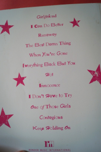 Avril Lavigne - The Best damn Thing Songbook Notenbuch Piano Vocal Guitar PVG