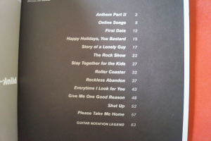 Blink 182 - Take off your... Songbook Notenbuch Vocal Guitar