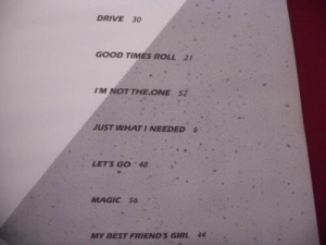 Cars - Greatest Hits Songbook Notenbuch Piano Vocal Guitar PVG