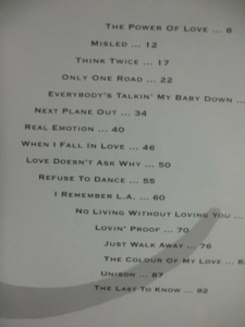 Celine Dion - The Colour of my Love Songbook Notenbuch Piano Vocal Guitar PVG