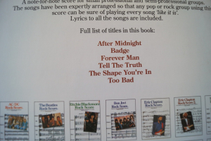 Eric Clapton - Rock Score 1 & 2 Songbooks Notenbücher für Bands (Transcribed Scores)