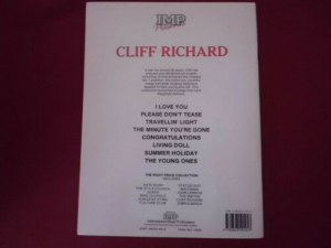 Cliff Richard - 8 Songs Songbook Notenbuch Piano Vocal Guitar PVG