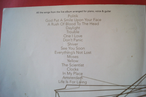 Coldplay - Live 2003 Songbook Notenbuch Piano Vocal Guitar PVG