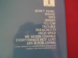 Coldplay - Parachutes Songbook Notenbuch Vocal Guitar