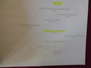 Frank Sinatra - Memorial Album Songbook Notenbuch Piano Vocal Guitar PVG